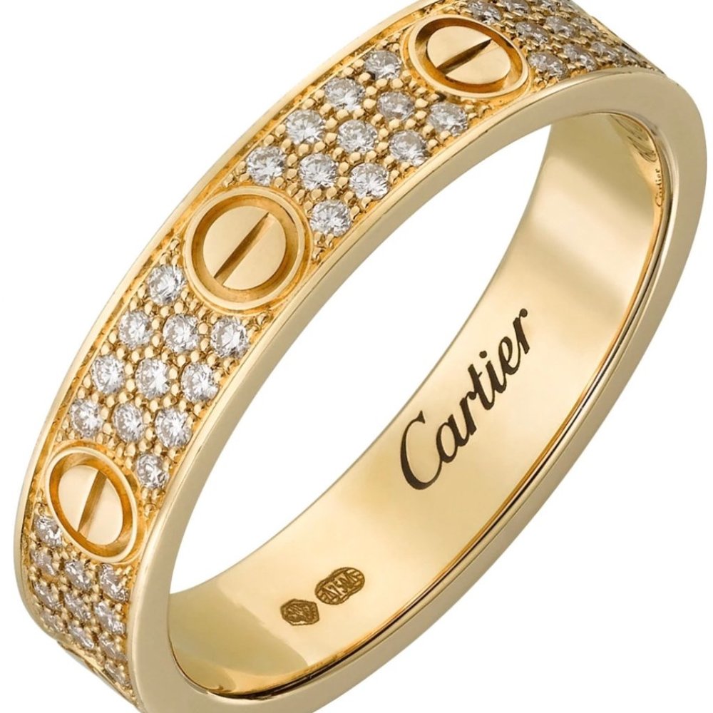 Cartier Love Wedding Band, Diamond-Paved